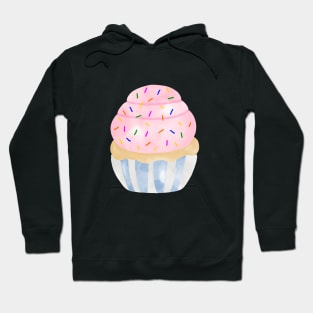 Watercolor cupcake Hoodie